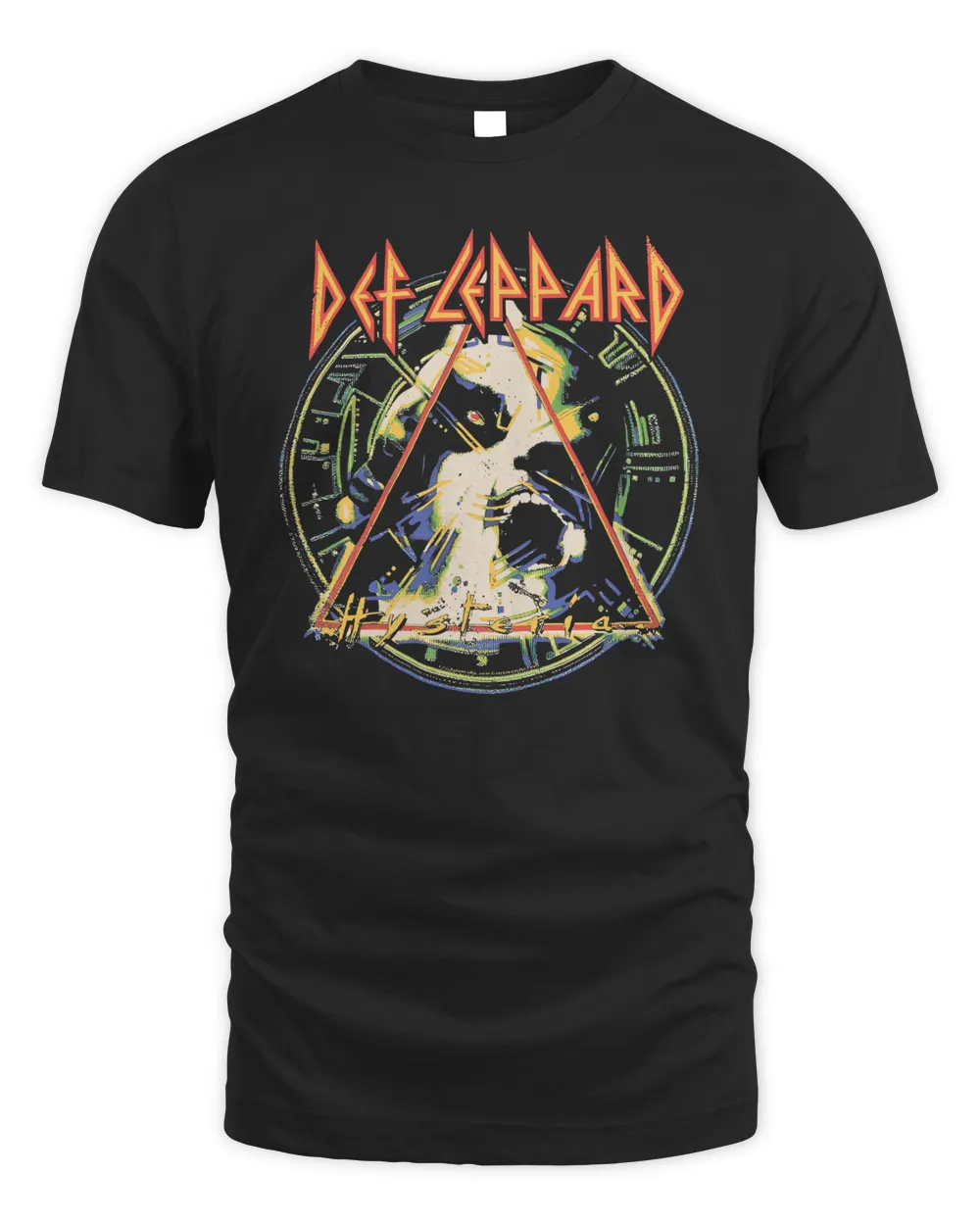 Def Leppard Hysteria Tour T-Shirt Unisex Standard T-Shirt black s