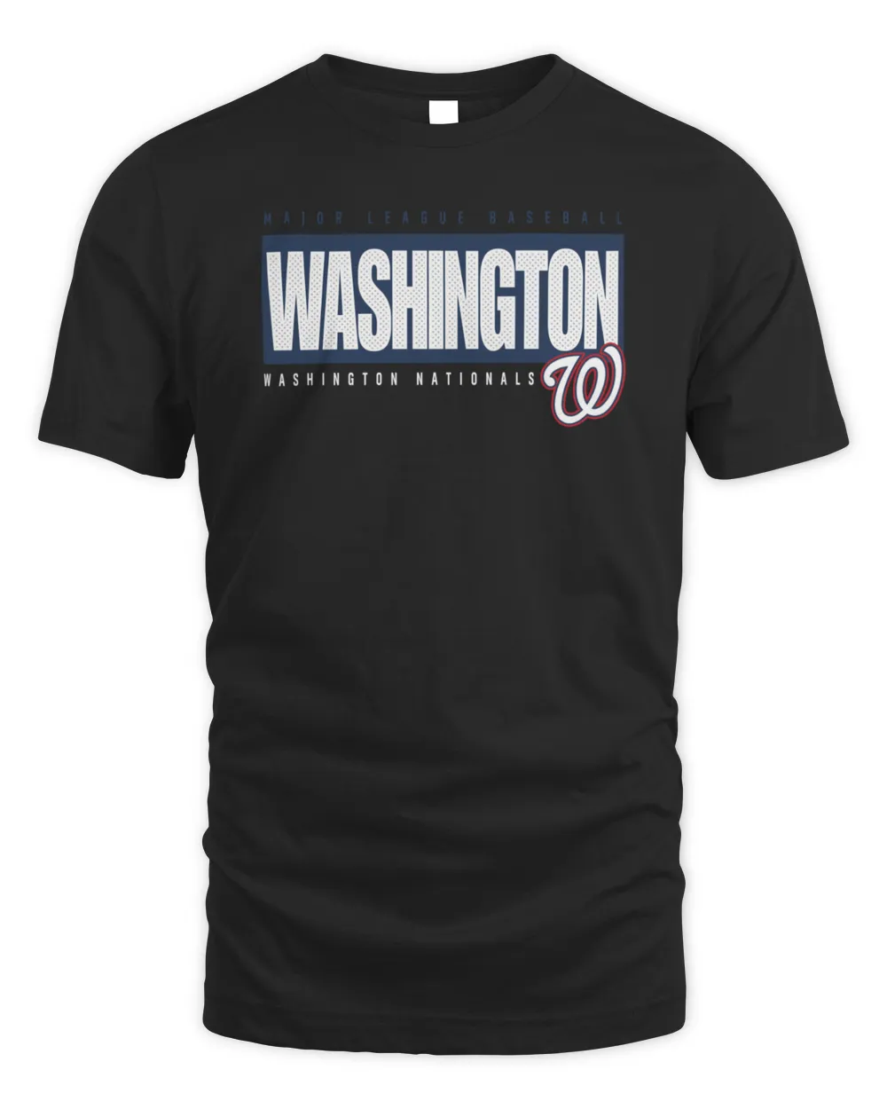 Washington Nationals Blocked Out T-Shirt 2024 Unisex Standard T-Shirt black s