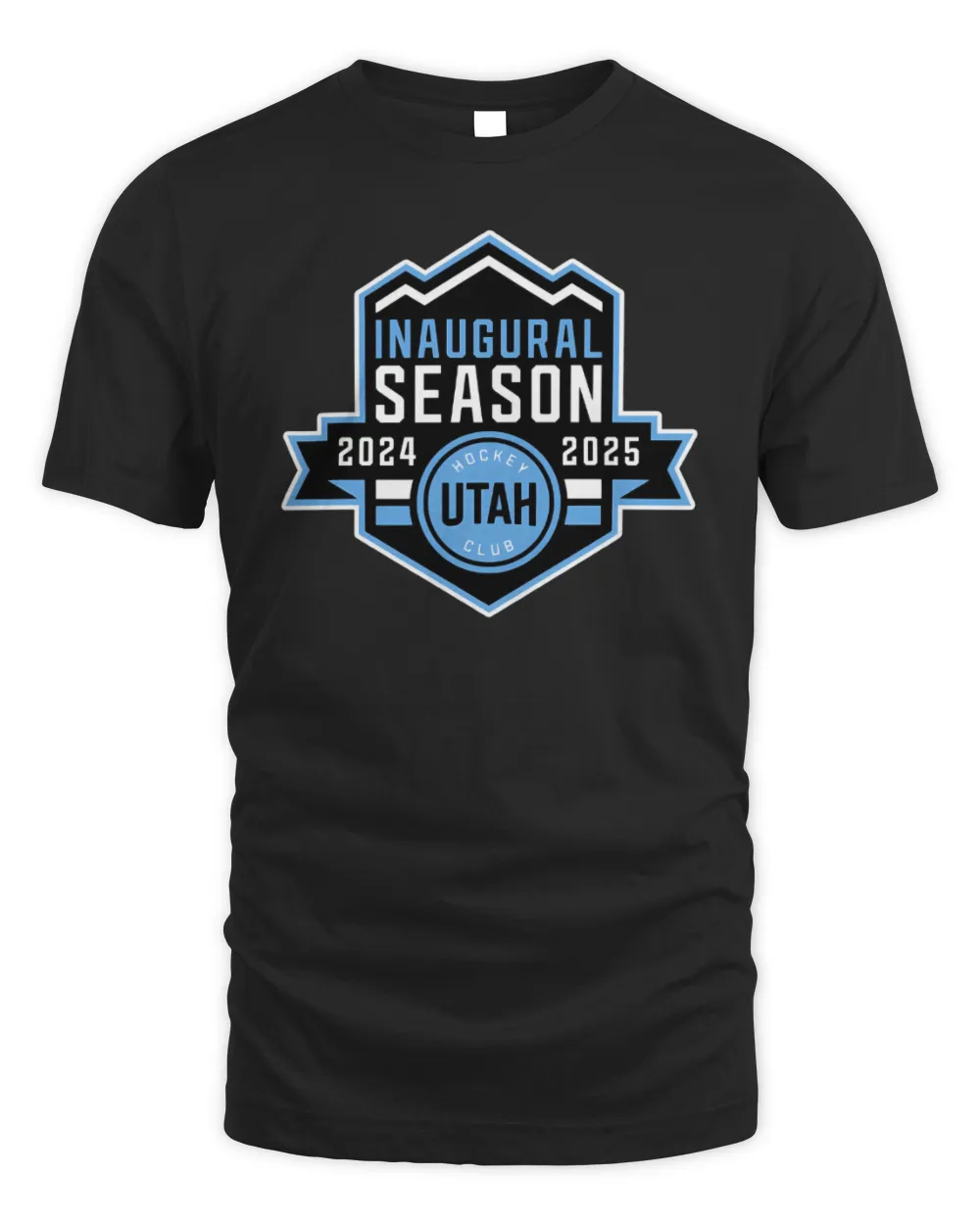 Utah Hockey Club Merch 2024-25 Inaugural Season Logo T-Shirt Unisex Standard T-Shirt black s