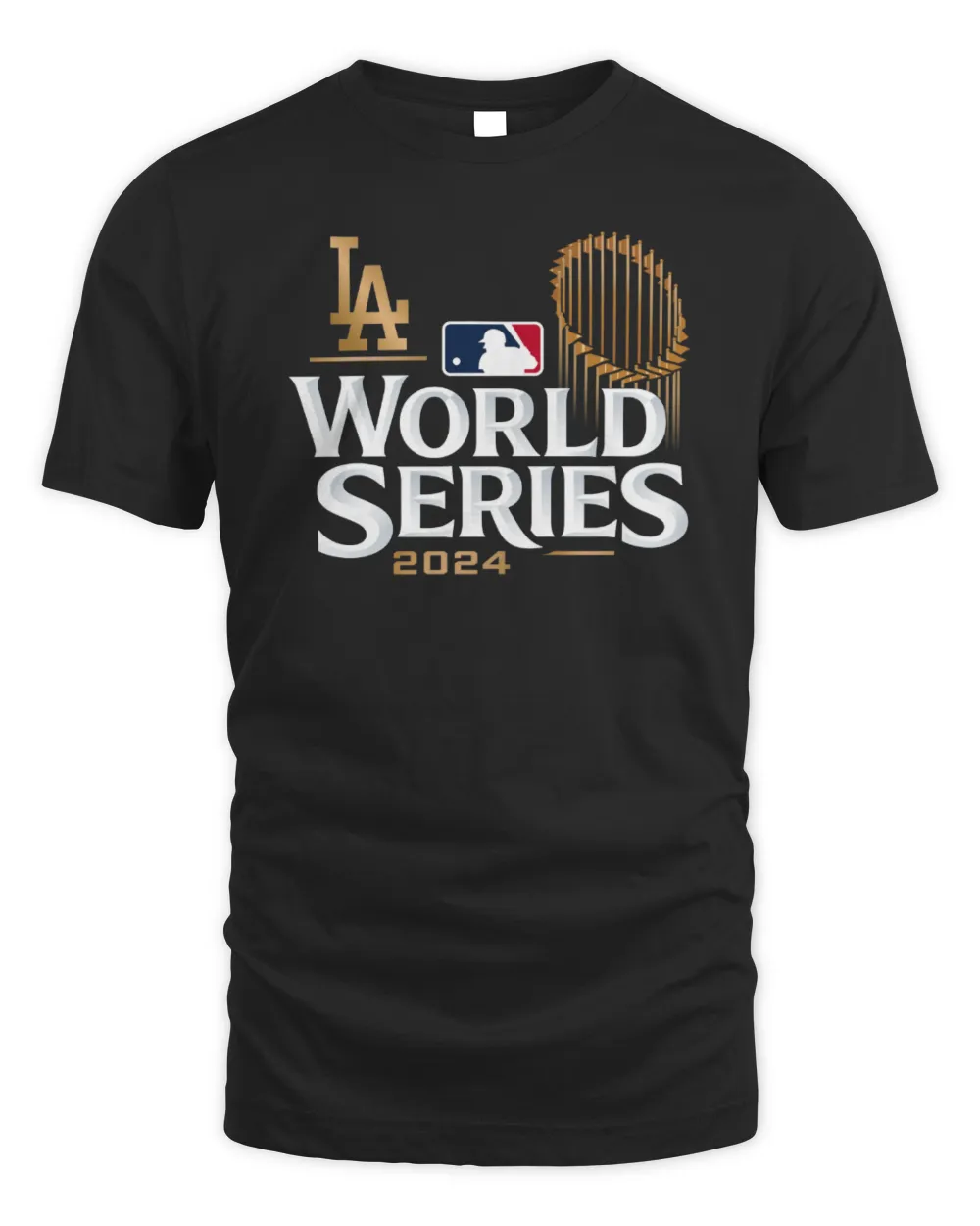 MLB World Series Logo 2024 Dodgers Shirt Unisex Standard T-Shirt black s