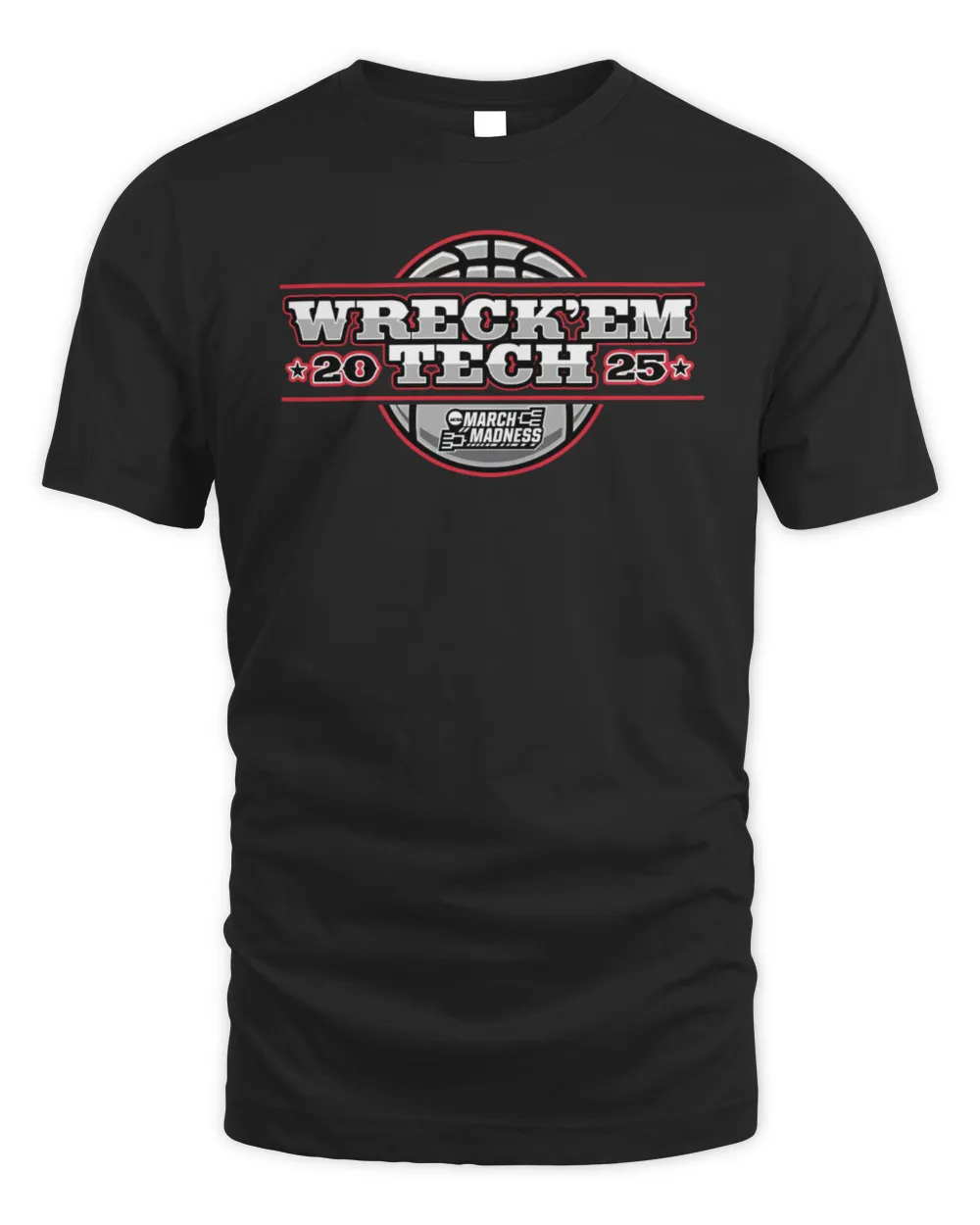 Texas Tech Basketball 2025 "Coming to Take It" NCAA Tournament Black T-Shirt Unisex Standard T-Shirt black s