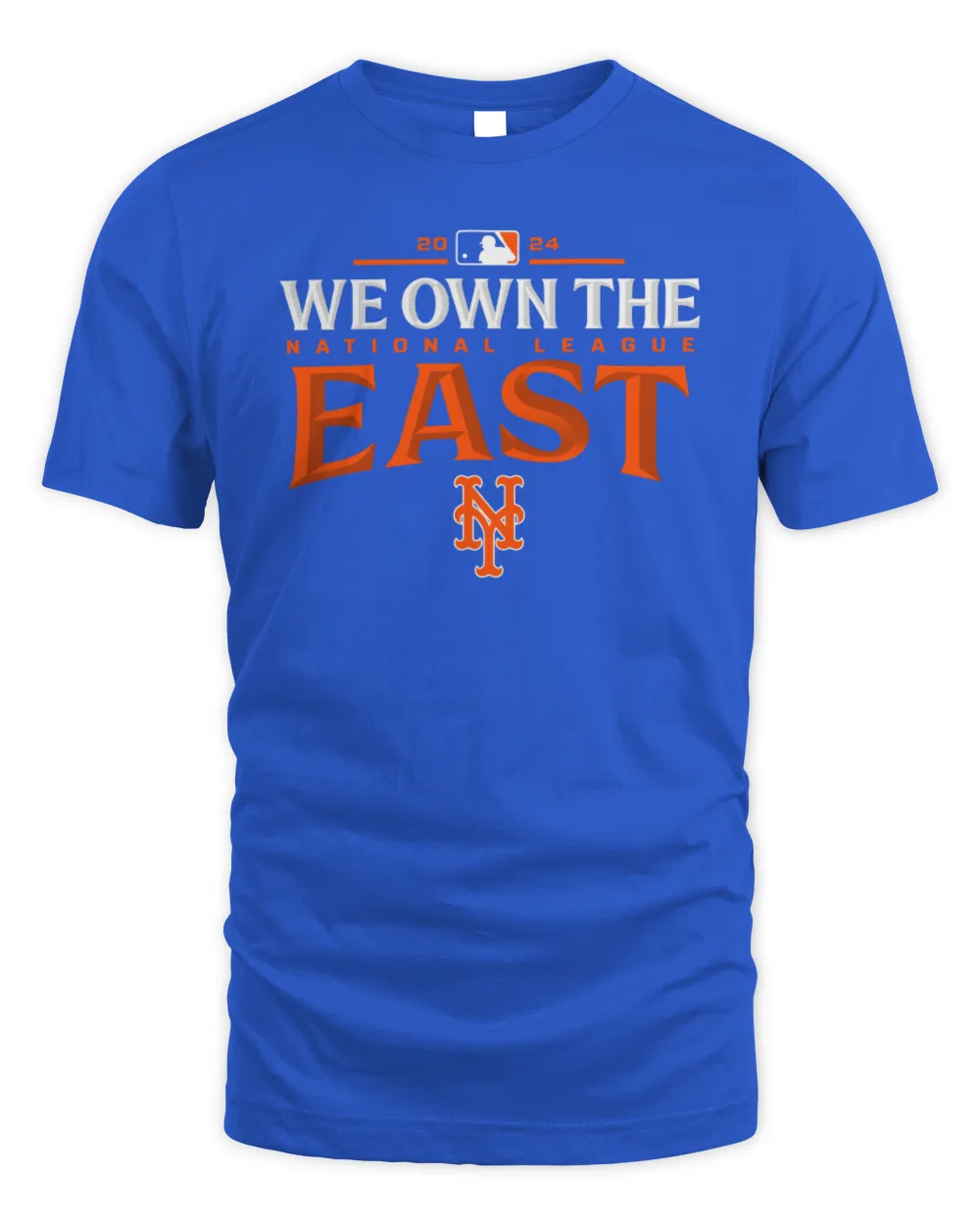 Official New York Mets 2024 We Own The NL East Division Champions T-Shirt Unisex Standard T-Shirt royal s