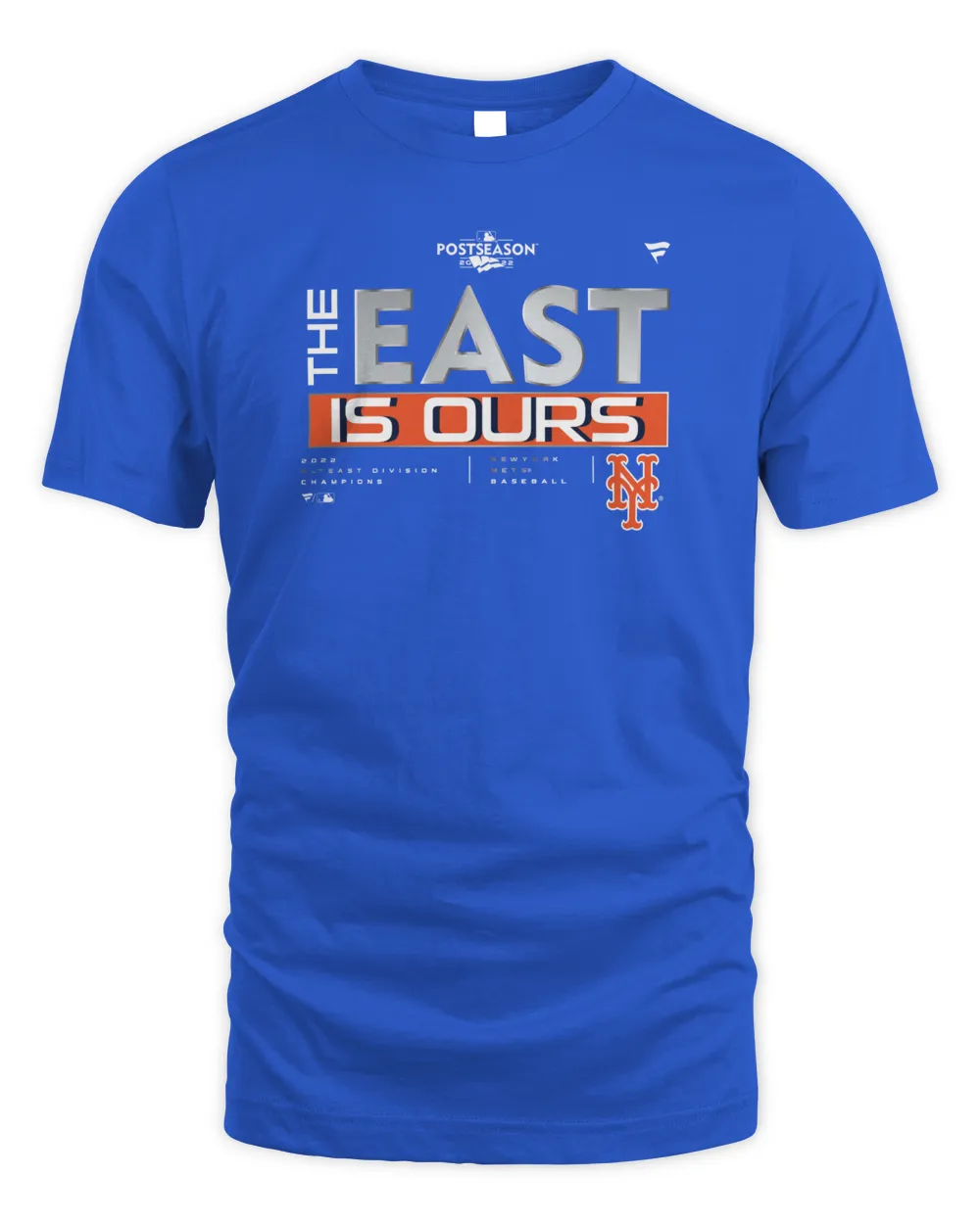 MLB New York Mets The East Is Ours 2022 NL East Division Champions Locker Room T-Shirt Unisex Standard T-Shirt royal s