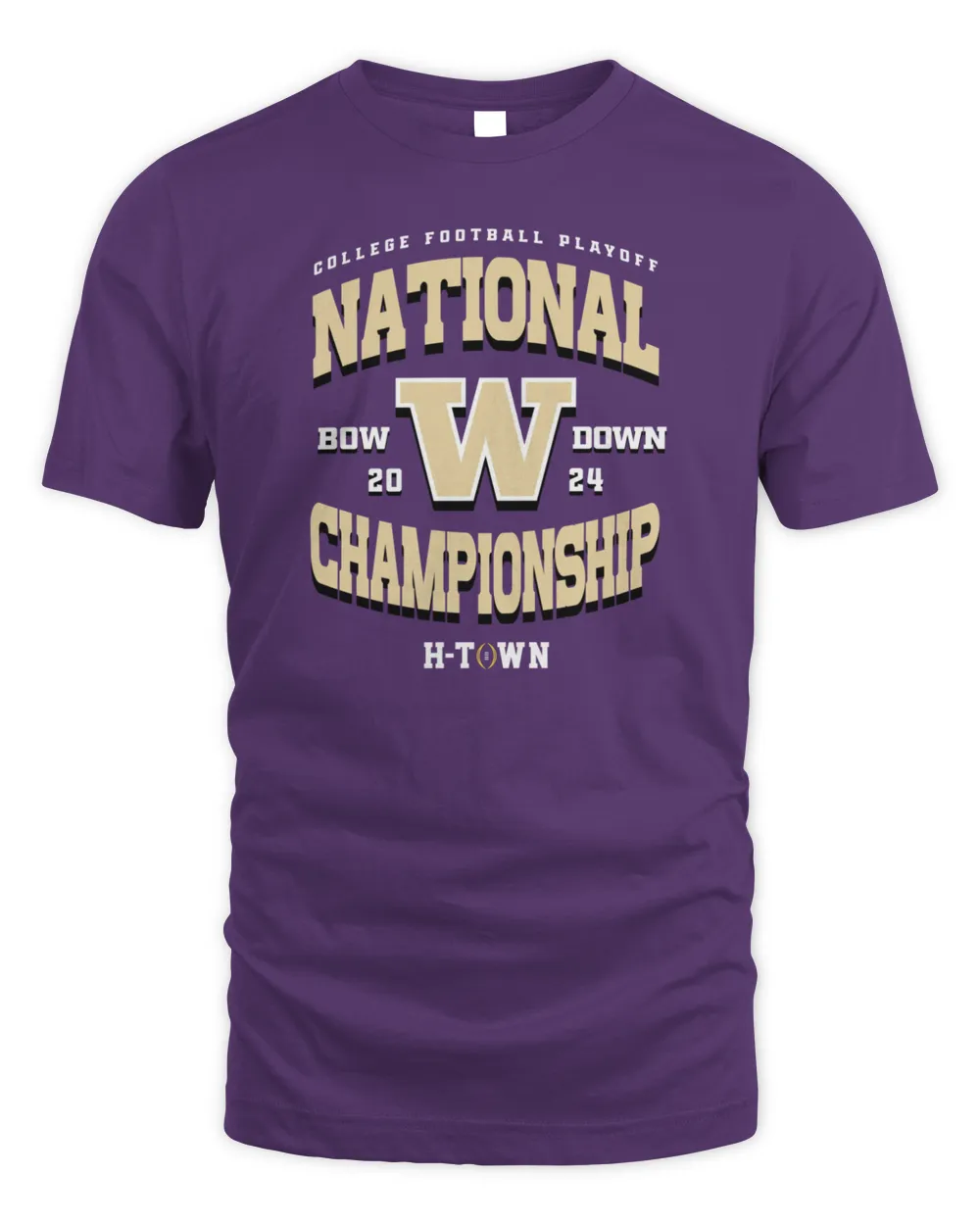 CFP 2024 Washington Huskies National Championship Participant T-Shirt Unisex Standard T-Shirt purple s