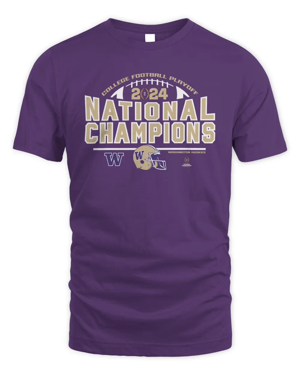 College Football Playoff National Champions 2024 Merch Washington Huskies 2024 National Champions Shirt Unisex Standard T-Shirt purple s