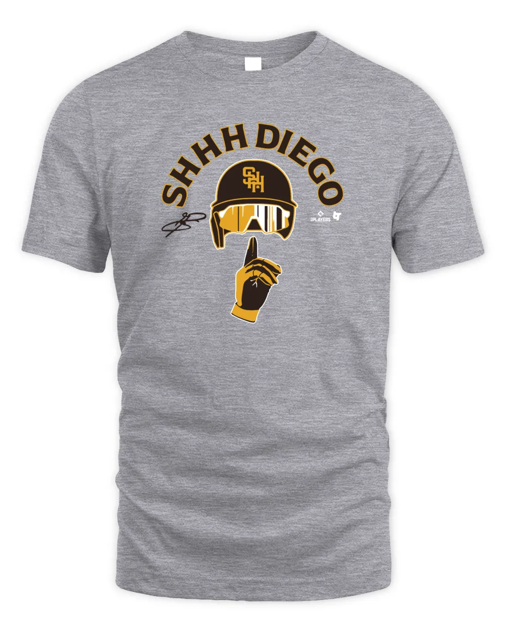 Breaking T Store MLB San Diego Padres Jurickson Profar Shhh Shirt Unisex Standard T-Shirt sport-grey s