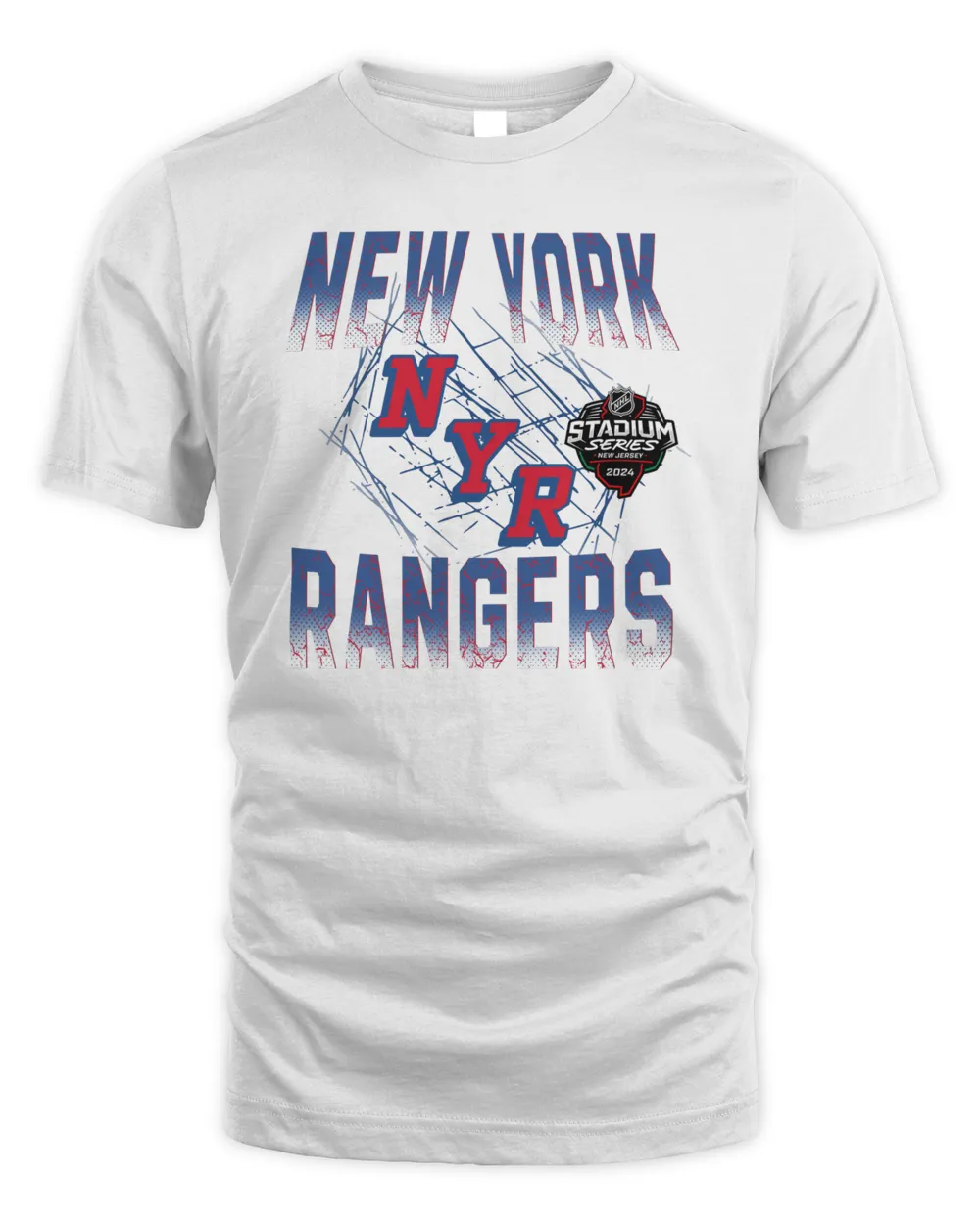 Ny Rangers Stadium Series 2024 Ice Marks Shirt Unisex Standard T-Shirt white s