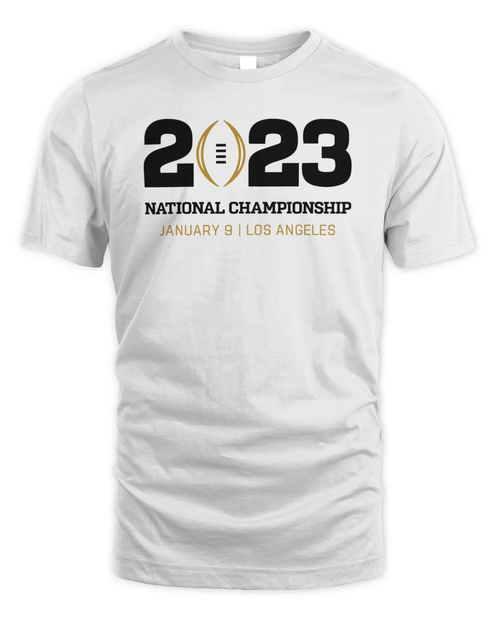College Football Playoff 2023 National Championship Event Logo T-Shirt Unisex Standard T-Shirt white s