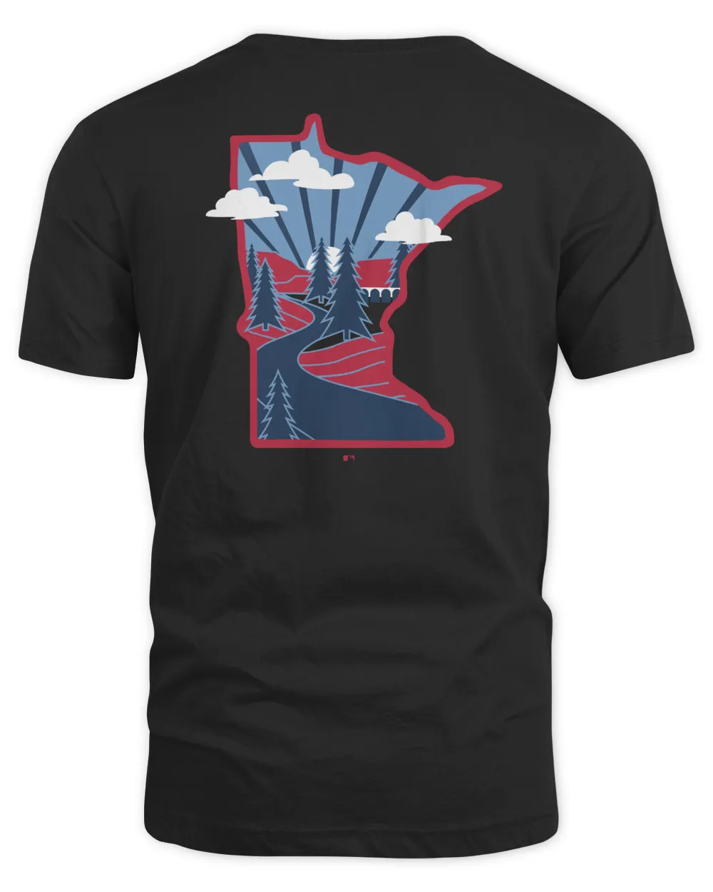 Minnesota Twins State Local Team T-Shirt Unisex Standard T-Shirt black s