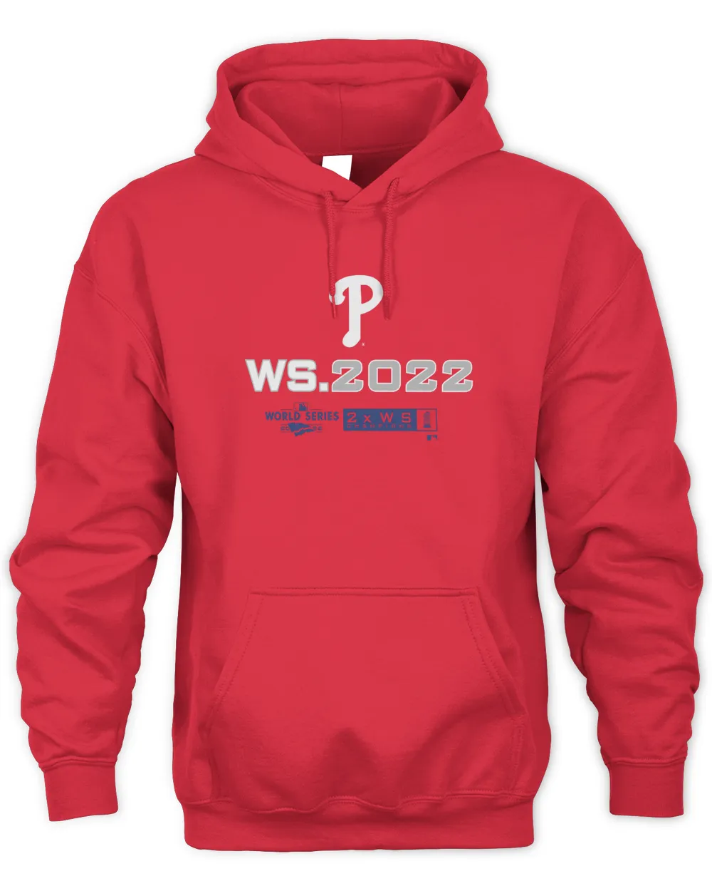 MLB Philadelphia Phillies 2022 World Series Champions Hoodie Unisex Hoodie red s