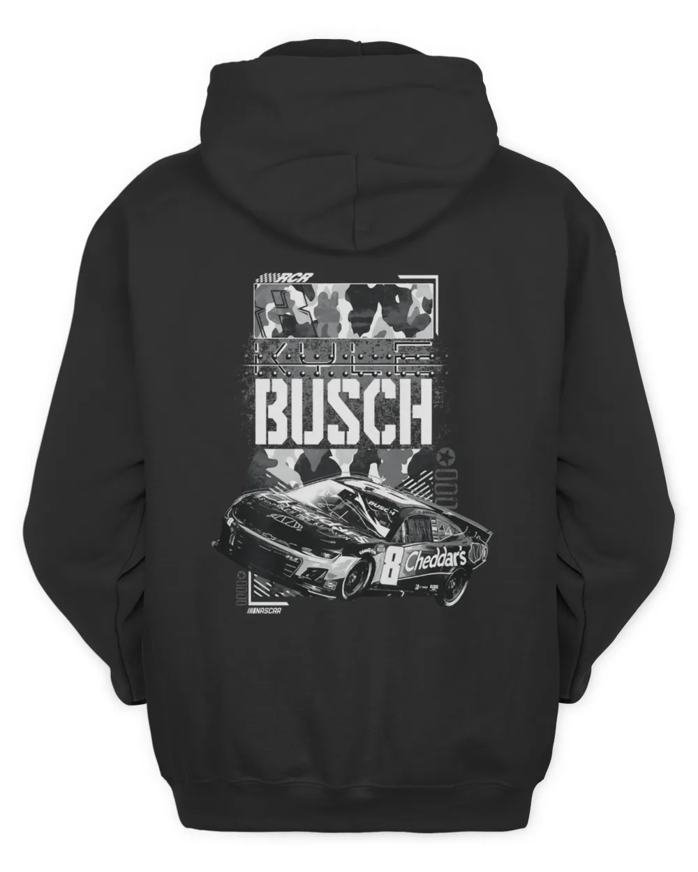 Kyle Busch Richard Childress Racing Team Collection Cheddar's Tonal Official Hoodie Sweatshirt Unisex Hoodie black s