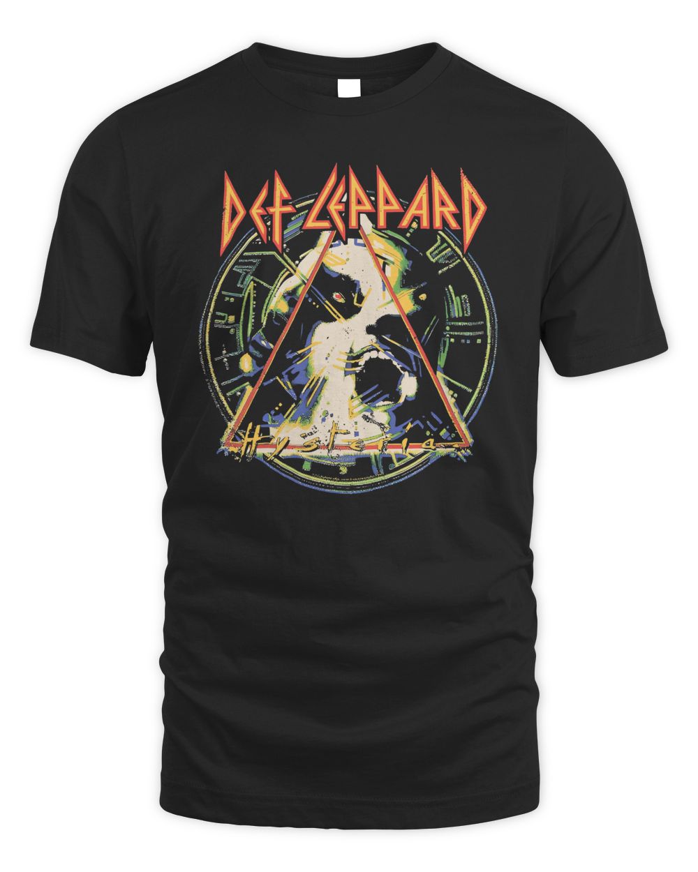 Def Leppard Hysteria Tour T-Shirt Unisex Standard T-Shirt black s