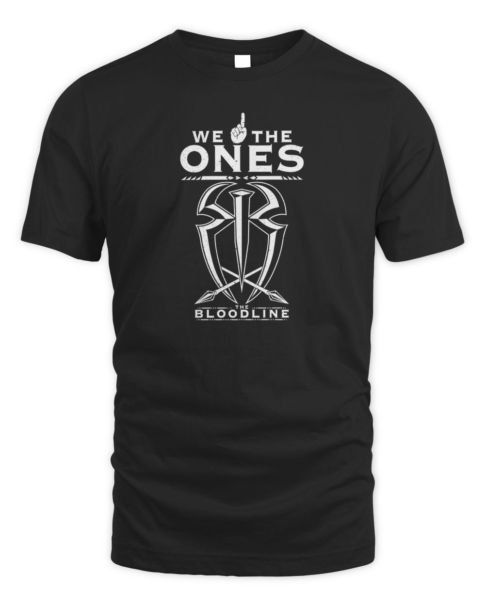 We The Ones T-Shirt WWE The Bloodline Logo Roman Reigns Unisex Standard T-Shirt black s