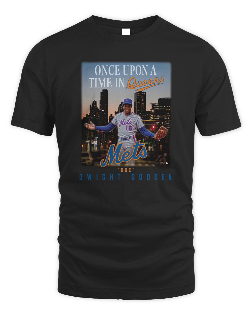 Once Upon A Time In Queens Dwight Gooden New York Mets Mitchell & Ness Shirt Unisex Standard T-Shirt black s