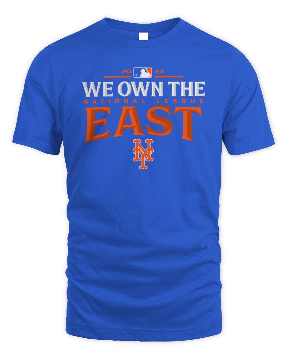 Official New York Mets 2024 We Own The NL East Division Champions T-Shirt Unisex Standard T-Shirt royal s