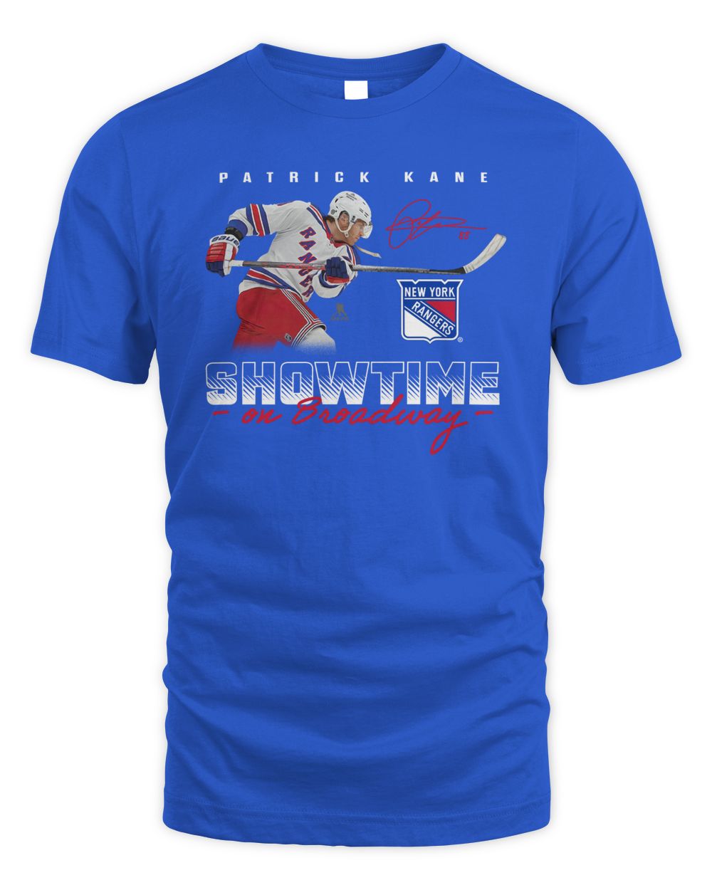 New York Rangers Patrick Kane Showtime On Broadway T-Shirt Unisex Standard T-Shirt royal s