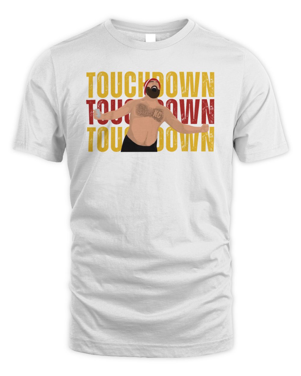 Jason Kelce Touchdown Shirt Unisex Standard T-Shirt white s