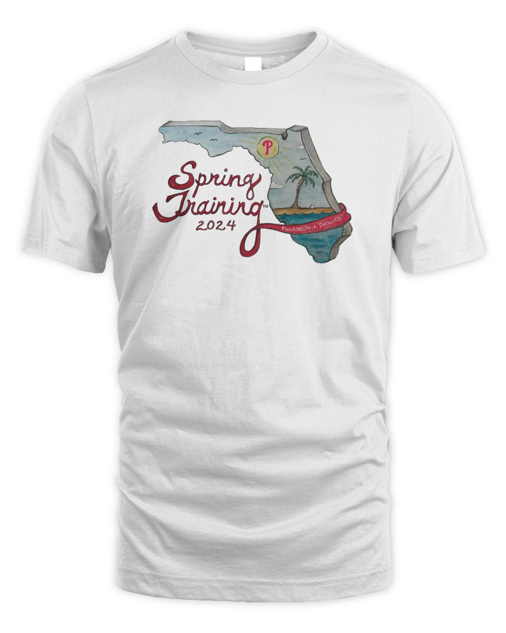 Philadelphia Phillies 2024 Spring Training Grapefruit League T-Shirt Unisex Standard T-Shirt white s