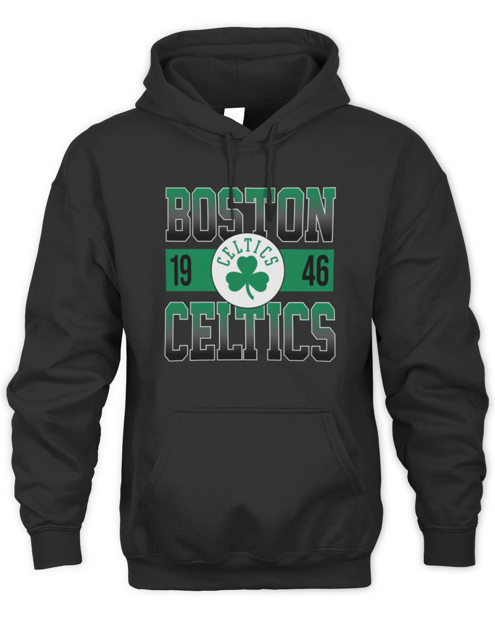 Men's New Era Black Boston Celtics Official Hoodie Sweatshirt Unisex Hoodie black s