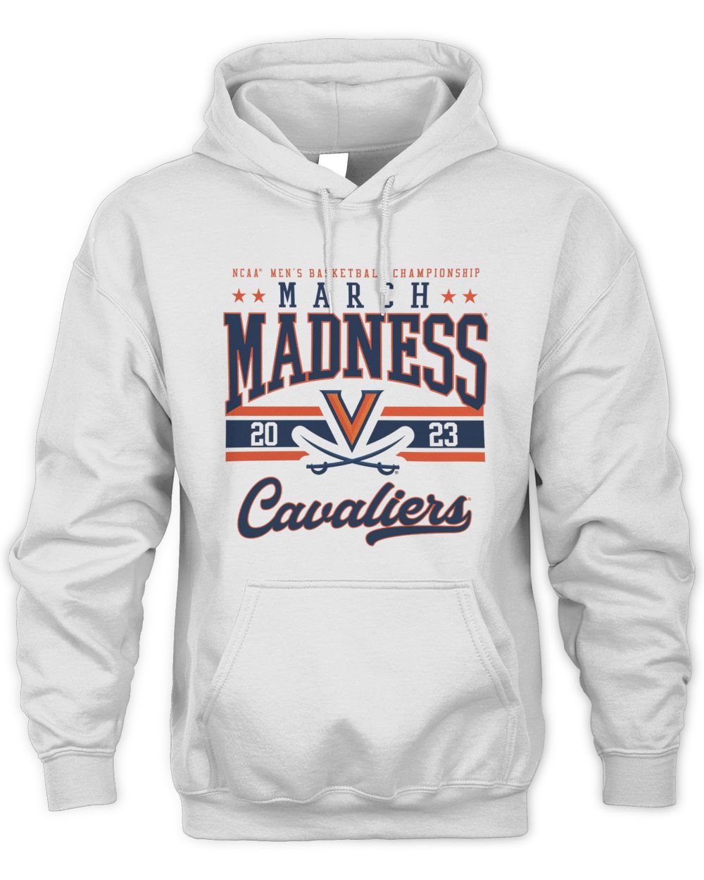 Virginia Cavaliers 2023 March Madness Hoodie Unisex Hoodie white s
