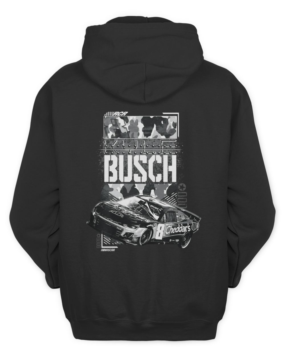 Kyle Busch Richard Childress Racing Team Collection Cheddar's Tonal Official Hoodie Sweatshirt Unisex Hoodie black s