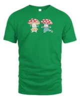 Mushroom Dudes T-Shirt Clothing Unisex Standard T-Shirt irish-green s