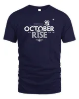 NY Yankees October Rise 2022 Postseason Locker Room T-Shirt Unisex Standard T-Shirt navy s