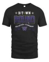 Washington Huskies Cfp 2024 National Championship Game T-Shirt Unisex Standard T-Shirt black s
