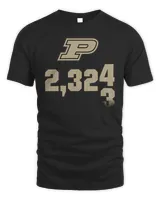 Purdue Boilermakers 2324 Zach Edey All-Time Scorer Ticker Shirt Unisex Standard T-Shirt black s