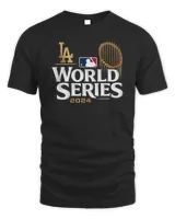 MLB World Series Logo 2024 Dodgers Shirt Unisex Standard T-Shirt black s