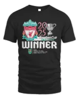 Liverpool FC 2025 Carabao Cup Champions T-Shirt Unisex Standard T-Shirt black s