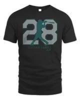 Seattle Mariners Eugenio Suarez 28 T Shirt Unisex Standard T-Shirt black s