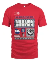 2022 Peach Bowl Georgia Bulldogs College Football Playoff Champions Locker Room Shirt Unisex Standard T-Shirt red s