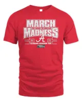 Alabama Crimson Tide 2023 NCAA March Madness The Road To Dallas T-Shirt Unisex Standard T-Shirt red s