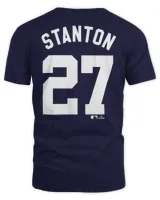 Giancarlo Stanton New York Yankees Fuse Name & Number T-Shirt Unisex Standard T-Shirt navy s