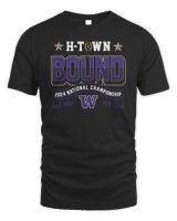 Washington Huskies Cfp 2024 National Championship Game T-Shirt Unisex Standard T-Shirt black s