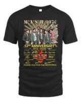 MASH 4077 53rd Anniversary 1972-2025 Thank You For The Memories T-Shirts Unisex Standard T-Shirt black s