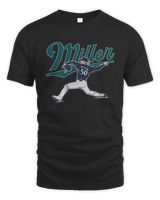 Bryce Miller Seattle Mariners 50 T Shirt Graphic Bryce Miller T Shirt Unisex Standard T-Shirt black s