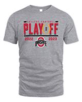Ohio State Buckeyes Fanatics Branded 2022 College Football Playoff First Down Entry T-Shirt Unisex Standard T-Shirt sport-grey s