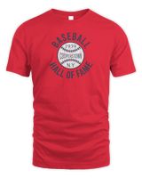 Hall Of Fame 1939 Cooperstown Legend Slub Red Shirt Unisex Standard T-Shirt red s