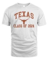 University Of Texas Class Of 2024 Shirt Unisex Standard T-Shirt white s