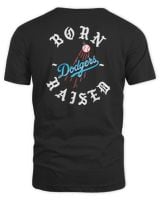 Los Angeles Dodgers Born X Raised T-Shirt Unisex Standard T-Shirt black s