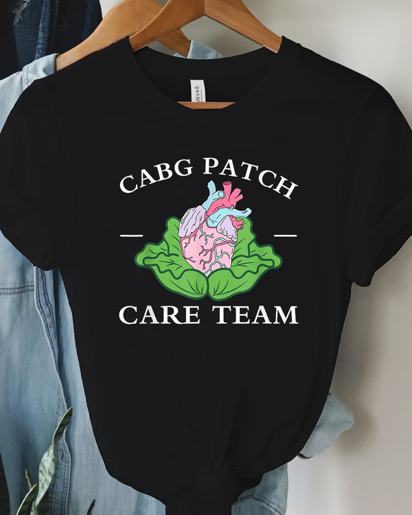 CABG Patch Care Team Nurse Cabbage Heart Nurse Week T Shirt